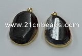 NGP8632 32*45mm - 46*48mm freeform druzy agate pendants wholesale