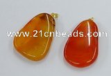 NGP8648 30*45mm - 35*50mm freeform agate pendants wholesale