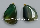 NGP8652 30*45mm - 35*50mm freeform agate pendants wholesale