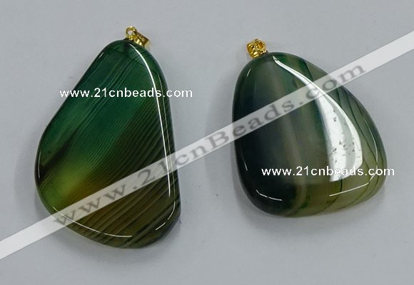 NGP8652 30*45mm - 35*50mm freeform agate pendants wholesale