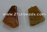 NGP8658 20*40mm - 40*50mm freeform agate pendants wholesale