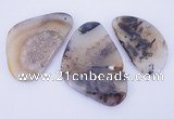 NGP866 5PCS 30-50mm*50-70mm freeform agate gemstone pendants