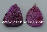 NGP8670 35*55mm - 45*60mm freeform druzy agate pendants wholesale