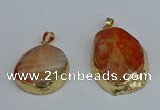 NGP8688 28*35mm - 30*40mm freeform agate pendants wholesale