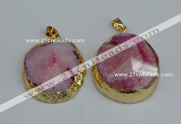 NGP8690 28*35mm - 30*40mm freeform agate pendants wholesale