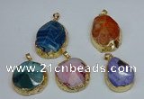 NGP8695 28*35mm - 30*40mm freeform agate pendants wholesale