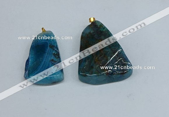 NGP8709 25*40mm – 35*50mm freeform agate pendants wholesale