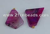 NGP8717 28*38mm - 40*45mm freeform agate pendants wholesale