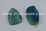 NGP8718 28*38mm - 40*45mm freeform agate pendants wholesale