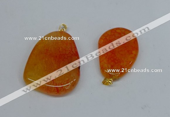 NGP8725 28*40mm - 30*54mm freeform agate pendants wholesale