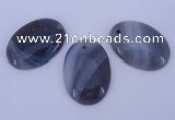 NGP874 5PCS 24*34mm oval agate gemstone pendants wholesale