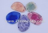 NGP877 5PCS 40-50mm*50-70mm freeform agate gemstone pendants