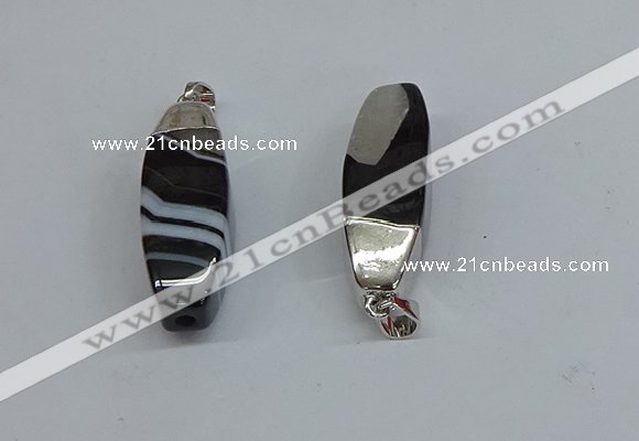 NGP8789 14*40mm rice agate gemstone pendants wholesale