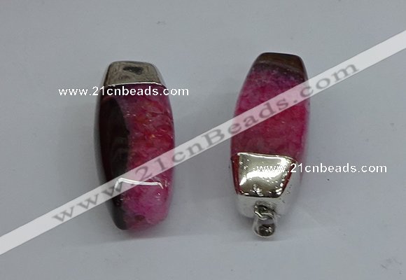 NGP8794 20*45mm rice agate gemstone pendants wholesale