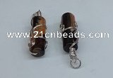NGP8802 13*40mm tube agate gemstone pendants wholesale