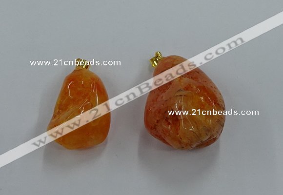 NGP8835 20*25mm - 30*40mm nuggets agate pendants wholesale