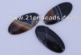 NGP885 5PCS 22*48mm oval agate gemstone pendants wholesale