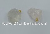 NGP8855 20*25mm - 30*40mm nuggets white crystal pendants wholesale