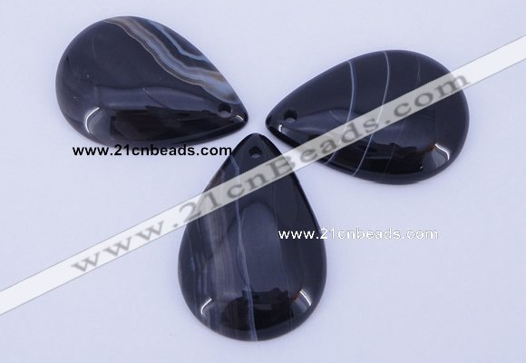 NGP887 5PCS 27*38mm flat teardrop agate gemstone pendants wholesale