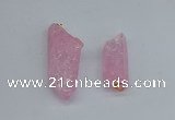 NGP8881 16*38mm - 25*60mm sticks crackle quartz pendants wholesale