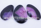 NGP903 5PCS 35-45mm*55-70mm freeform agate druzy geode gemstone pendants