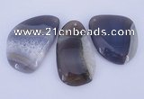 NGP908 5PCS 35-45mm*50-65mm freeform agate druzy geode gemstone pendants