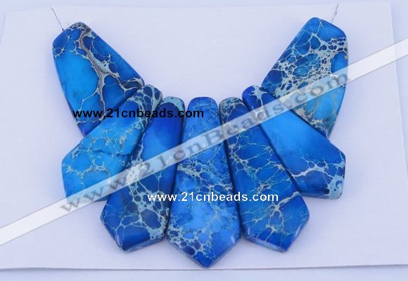 NGP91 Dyed imperial jasper gemstone pendants set jewelry wholesale