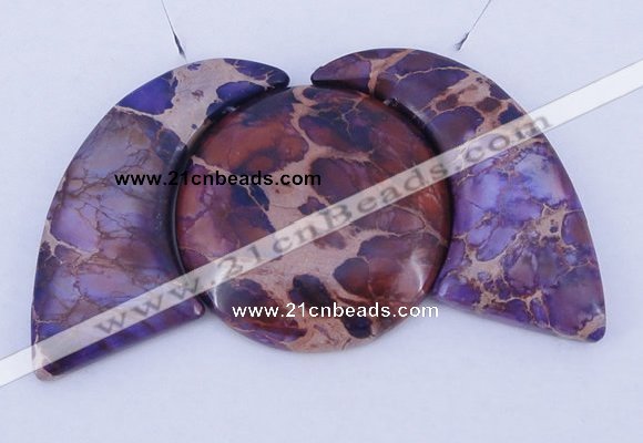 NGP93 Dyed imperial jasper gemstone pendants set jewelry wholesale