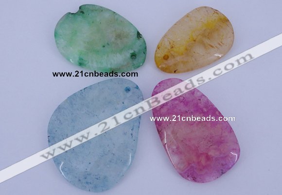 NGP937 5PCS 30-48mm*48-60mm freeform gemstone pendants wholesale