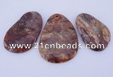 NGP943 5PCS 35-50mm*55-70mm freeform jasper gemstone pendants