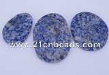 NGP945 5PCS 30-40mm*40-60mm freeform blue spot gemstone pendants