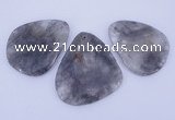 NGP949 5PCS 40-55mm*55-65mm freeform cloudy quartz gemstone pendants