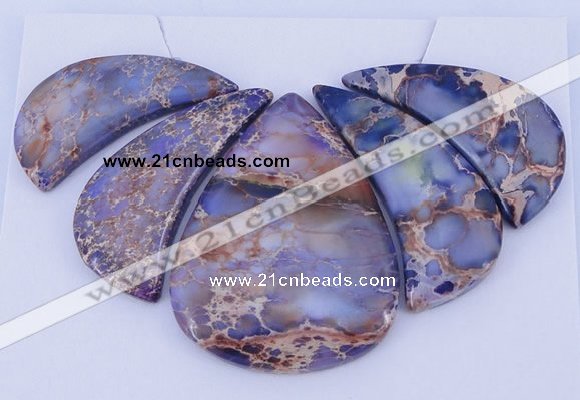 NGP96 Dyed imperial jasper gemstone pendants set jewelry wholesale