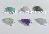 NGP9705 11*16mm arrowhead  mixed gemstone pendants wholesale