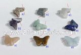 NGP9741 12*18mm butterfly-shaped  mixed gemstone pendants wholesale