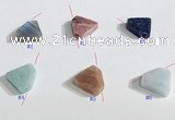 NGP9743 14*16mm mixed gemstone pendants wholesale