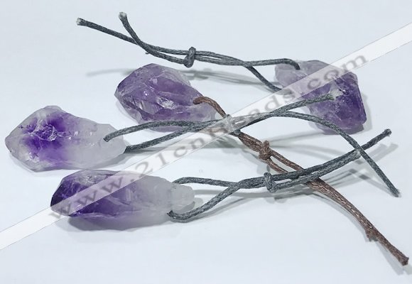 NGP9751 10*16mm-18*25mm freeform amethyst pendants wholesale