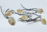 NGP9756 10*16mm-18*25mm freeform citrine pendants wholesale