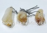 NGP9757 20*30mm-25*55mm freeform citrine pendants wholesale