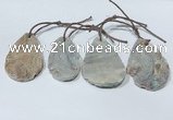 NGP9760 30*40mm-40*55mm freeform agate pendants