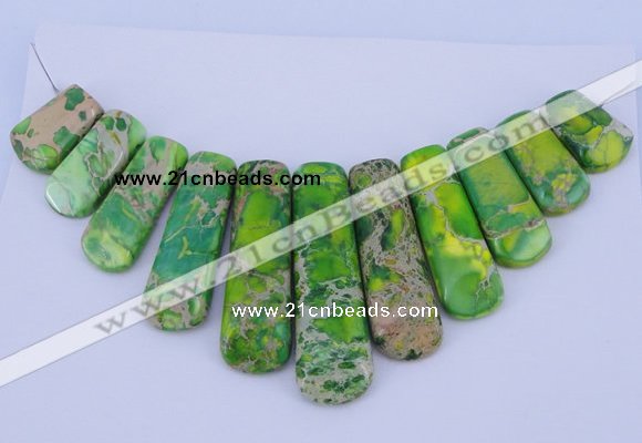 NGP98 Dyed imperial jasper gemstone pendants set jewelry wholesale