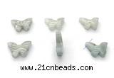 NGP9855 12*18mm butterfly natural aquamarine pendant