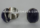 NGR03 18*25mm - 22*28mm faceted nuggets agate gemstone rings