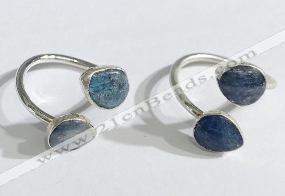 NGR1093 8*10mm flat droplet kyanite rings wholesale