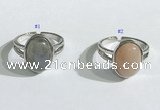 NGR1121 12*15mm oval mixed gemstone rings wholesale