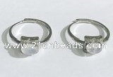 NGR1141 5*7mm oval white moostone gemstone rings wholesale