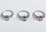 NGR1146 6*8mm faceted oval amethyst gemstone rings wholesale