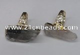 NGR117 15*35mm - 18*40mm faceted nuggets mixed quartz rings