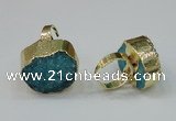 NGR162 22*30mm - 25*30mm freeform druzy agate rings wholesale