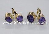 NGR195 10*14mm - 15*20mm oval druzy agate gemstone rings